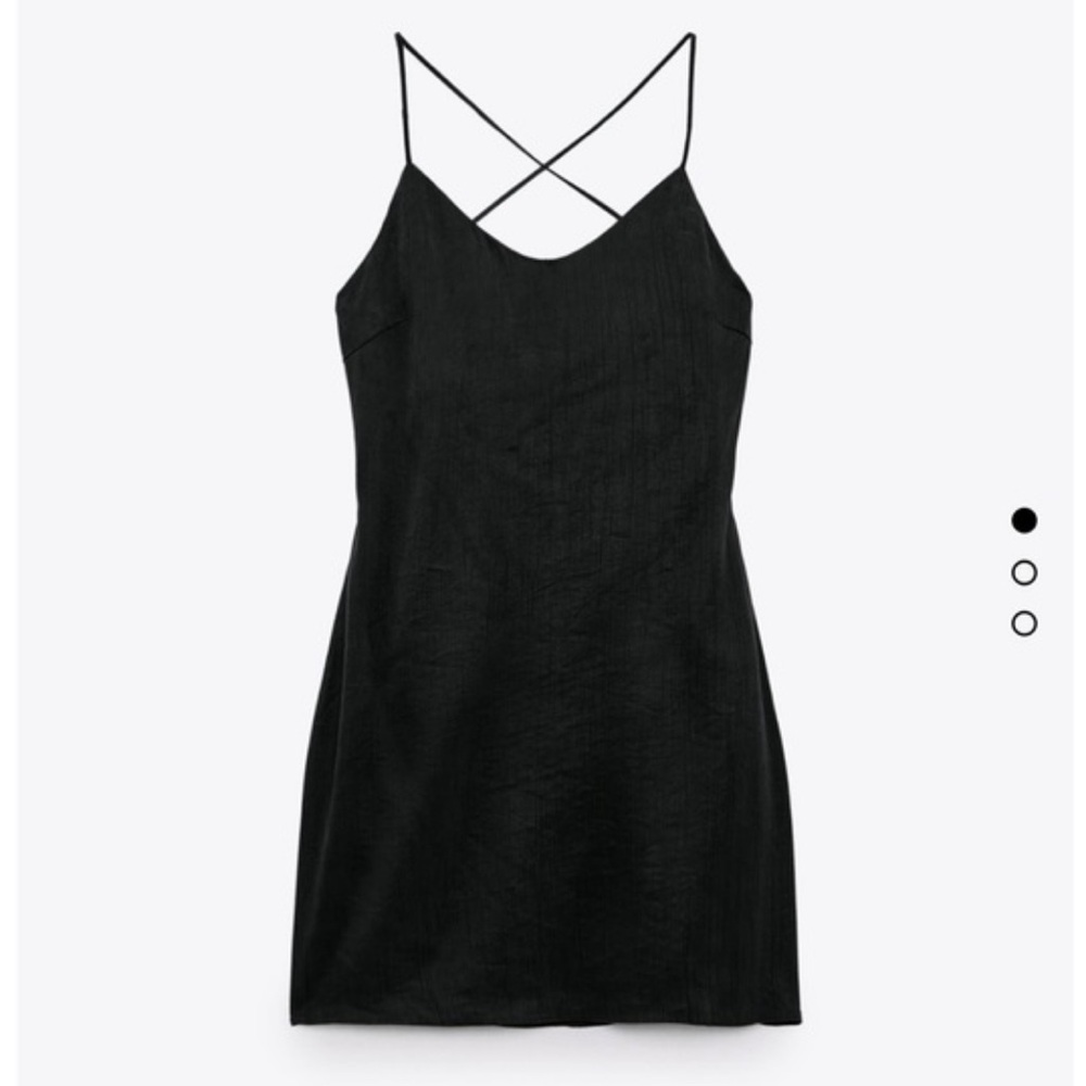Zara Sleek Black Sundress